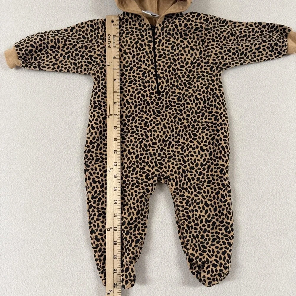 Vtg Baby Costume Cheetah Animal Tail Ears Hood Class Club 6-9 Months Leopard
